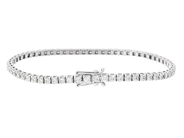 Jewellery - TENNIS BRACELET, 18K white gold - View 2