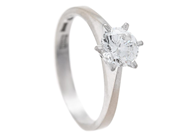 Jewellery, SOLITAIRE RING, 18K white gold, in auction: Lilla jewellery – Tuesday 16 June