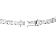 Jewellery - TENNIS BRACELET, 18K white gold - View 3