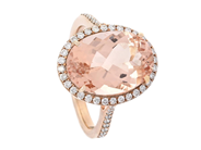 Jewellery - CLUSTER RING, 18K rose gold - View 1
