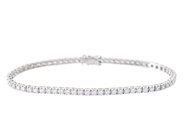 Jewellery - TENNIS BRACELET, 18K white gold - View 1