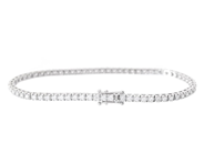 Jewellery - TENNIS BRACELET, 18K white gold - View 2