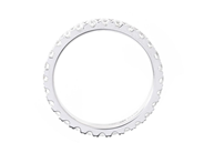 Jewellery - FULL ETERNITY RING, 18K white gold - View 2