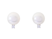 Jewellery - PEARL EARRINGS, 18K white gold - View 1