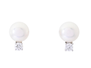 Jewellery - PEARL EARRINGS, 18K white gold - View 1