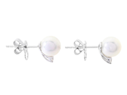 Jewellery - PEARL EARRINGS, 18K white gold - View 2