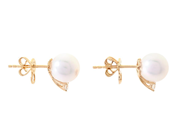 Jewellery - PEARL EARRINGS, 18K gold - View 2