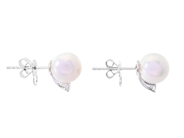 Jewellery - PEARL EARRINGS, 18K white gold - View 2