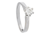 Jewellery - SOLITAIRE RING, 18K white gold - View 1