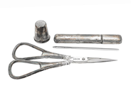 Silverware, SEWING SET, scissor, in auction: General – Tuesday 23 June