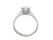 Jewellery - SOLITAIRE RING, 18K white gold - View 2