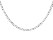 Jewellery - RIVIERE NECKLACE, 18K white gold - View 1