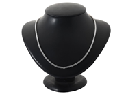 Jewellery - RIVIERE NECKLACE, 18K white gold - View 2