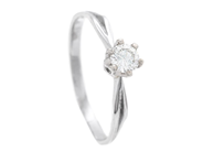 Jewellery, SOLITAIRE RING, 18K white gold, in auction: General – Tuesday 7 July