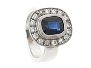 Jewellery, RING, 18K white gold, in auction: Lilla jewellery – Tuesday 16 June