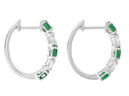 Jewellery - HOOP EARRINGS, 18K white gold - View 2