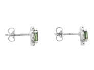 Jewellery - CLUSTER EARRINGS, 18K white gold - View 2