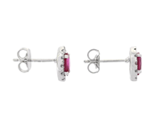 Jewellery - CLUSTER EARRINGS, 18K white gold - View 2