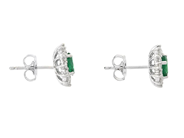 Jewellery - CLUSTER EARRINGS, 18K white gold - View 2
