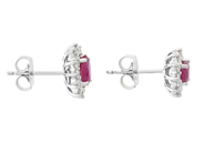 Jewellery - CLUSTER EARRINGS, 18K white gold - View 2
