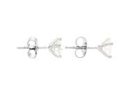 Jewellery - SOLITAIRE EARRINGS, 18K white gold - View 2