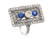 Jewellery, RING, platinum, in auction: Lilla jewellery – Tuesday 16 June