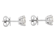 Jewellery - SOLITAIRE EARRINGS, 18K white gold - View 2