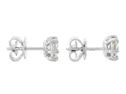 Jewellery - SOLITAIRE EARRINGS, 18K white gold - View 2