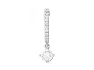 Jewellery - ONE EARRING, 18K white gold - View 1