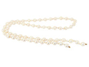 Jewellery, PEARL NECKLACE, cultured pearls approx. 4,5-7,3 mm, in auction: Lilla jewellery – Tuesday 14 July