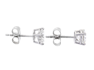 Jewellery - SOLITAIRE EARRINGS, 18K white gold - View 2