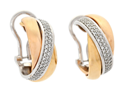 Jewellery - EARRINGS, 18K three-coloured gold - View 1