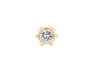 Jewellery - ONE SOLITAIRE DIAMOND EARRING, 18K gold - View 1