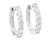 Jewellery - HOOP EARRINGS, platinum - View 1