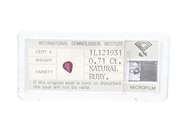 Gemstones, RUBY, pear shaped, in auction: Lilla jewellery – Tuesday 14 July
