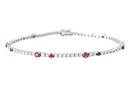 Jewellery - TENNIS BRACELET, 18K white gold - View 1