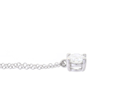 Jewellery - SOLITAIRE NECKLACE, platinum - View 2