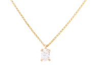 Jewellery - SOLITAIRE NECKLACE, 18K gold - View 1