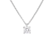 Jewellery - SOLITAIRE NECKLACE, 18K white gold - View 1