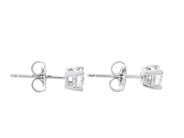 Jewellery - SOLITAIRE EARRINGS, 18K white gold - View 2