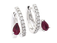 Jewellery - EARRINGS, 18K white gold - View 1
