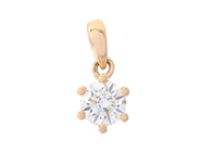 Jewellery - SOLITAIRE PENDANT, 18K gold - View 1