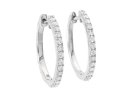 Jewellery - EARRINGS, 18K white gold - View 1