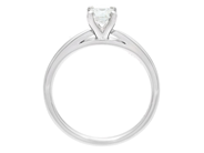 Jewellery - SOLITAIRE RING, 18K white gold - View 2