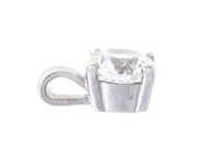 Jewellery - SOLITAIRE PENDANT, 18K white gold - View 2