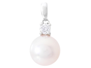 Jewellery - PEARL PENDANT, 18K white gold - View 1
