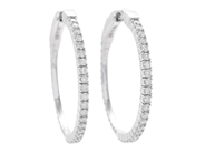Jewellery - HOOP EARRINGS, 18K white gold - View 1