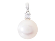Jewellery - PEARL PENDANT, 18K white gold - View 1