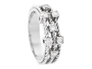 Jewellery, RING, 14K white gold, in auction: Lilla jewellery – Tuesday 14 July