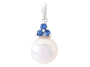 Jewellery - PEARL PENDANT, 18K white gold - View 1